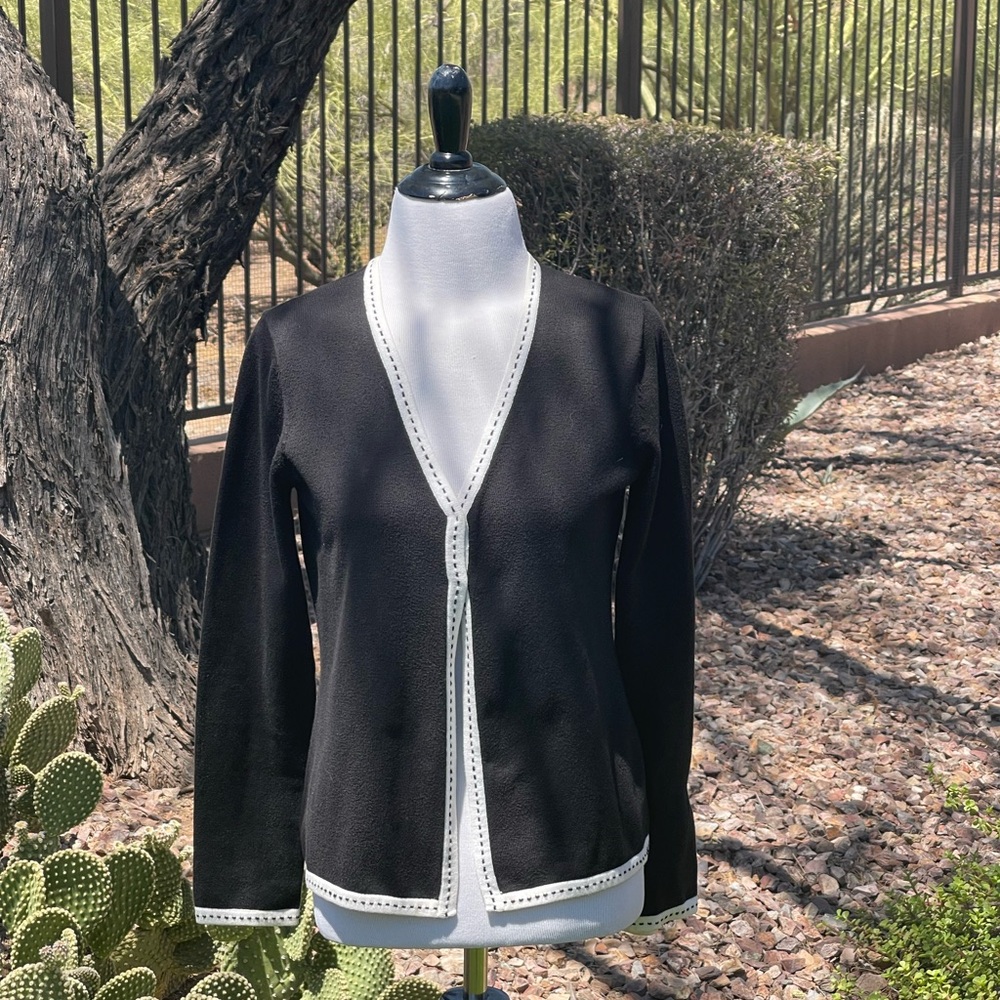 Sutton/Studio - Black and White Cardigan